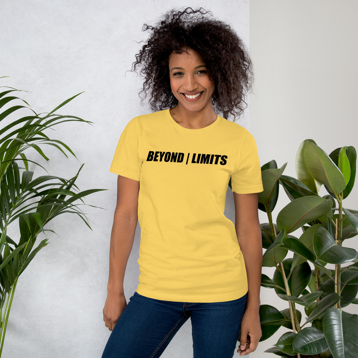 Minimalistisches T-Shirt – BEYOND LIMITS | Motivationsshirt | FlexyMerch