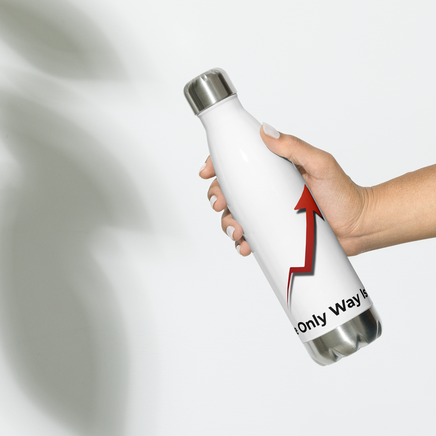 The Only Way Is Up – Edelstahl-Trinkflasche (500 ml) | FlexyMerch