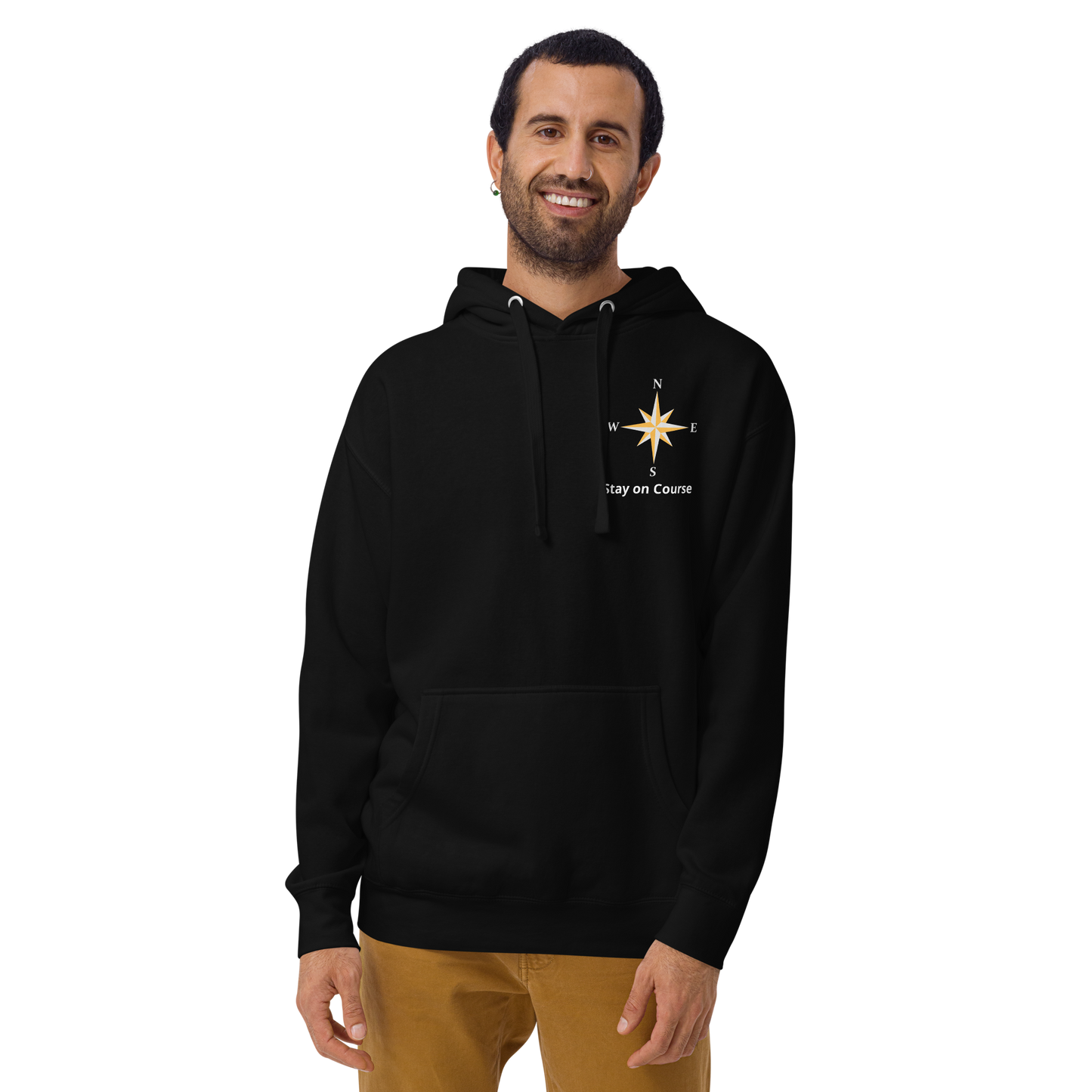 Stay on Course Hoodie – Dark Unisex Hoodie | FlexyMerch