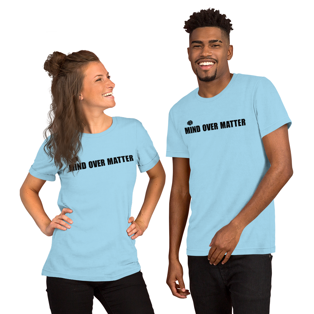 Minimalist T-Shirt – MIND OVER MATTER | Motivational Shirt | FlexyMerch