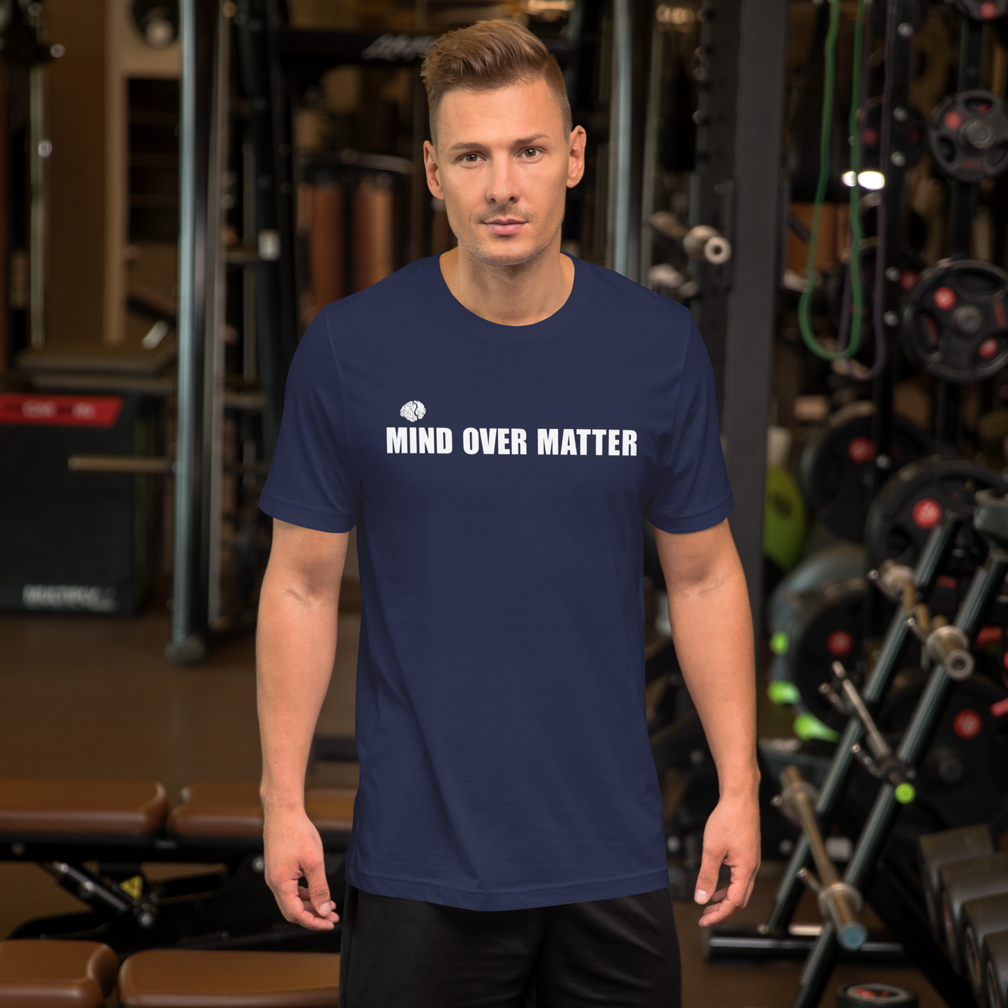 Mindset T-Shirt – MIND OVER MATTER | Discipline &amp; Motivation | FlexyMerch