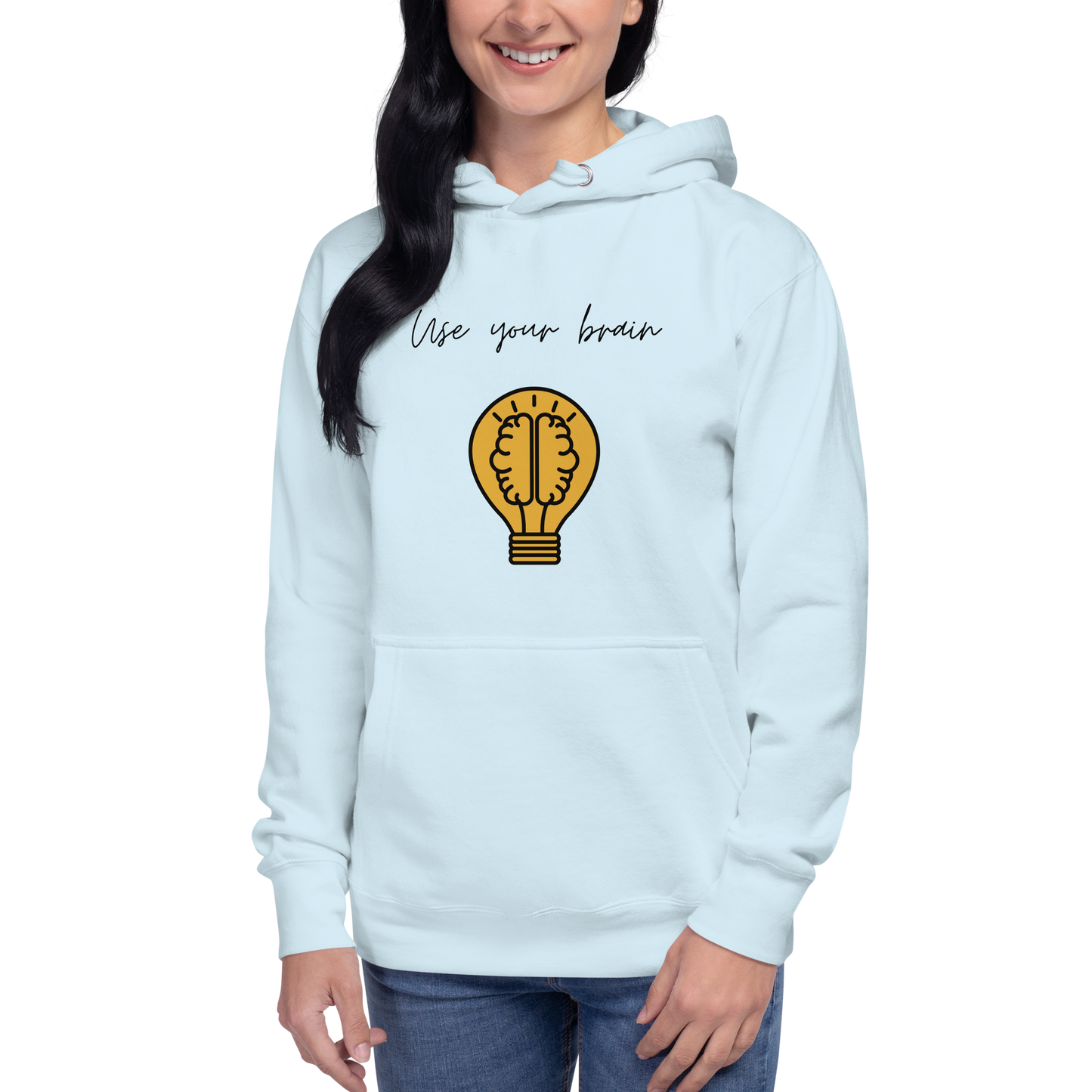 Use Your Brain Hoodie – Minimalistisches Design mit Statement | FlexyMerch