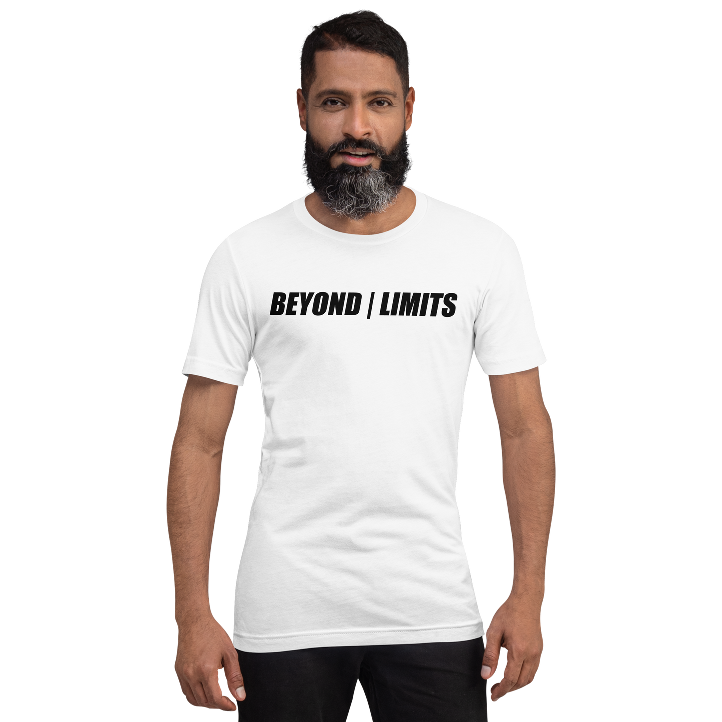 Minimalist T-Shirt – BEYOND LIMITS | Motivational Shirt | FlexyMerch