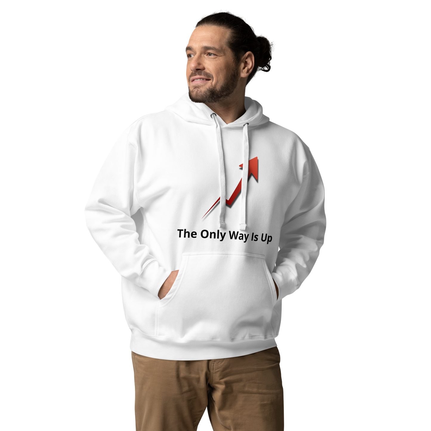 The Only Way is Up Hoodie – Light Unisex Hoodie | FlexyMerch
