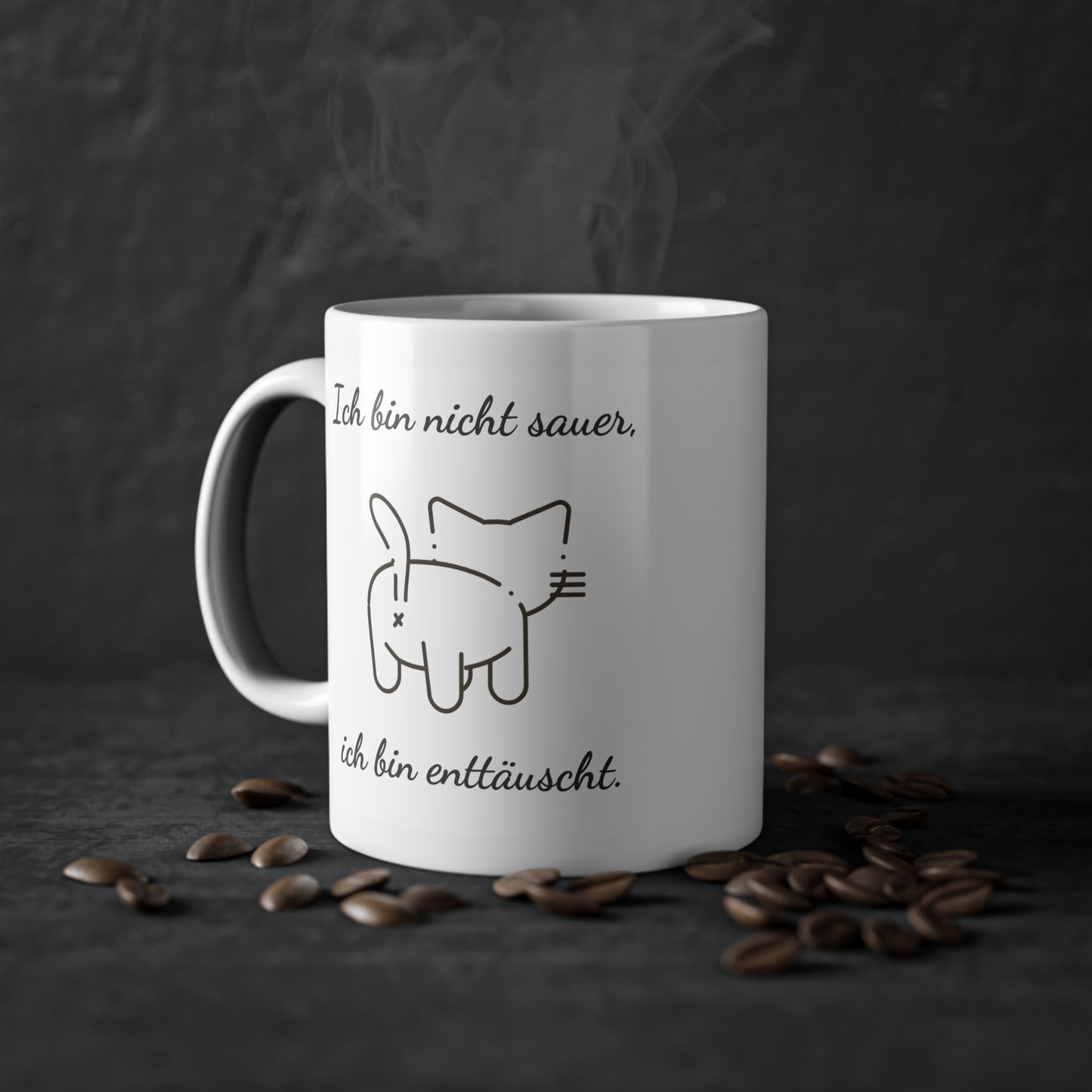 Funny mug "I'm not angry, I'm disappointed" - Perfect for cat fans