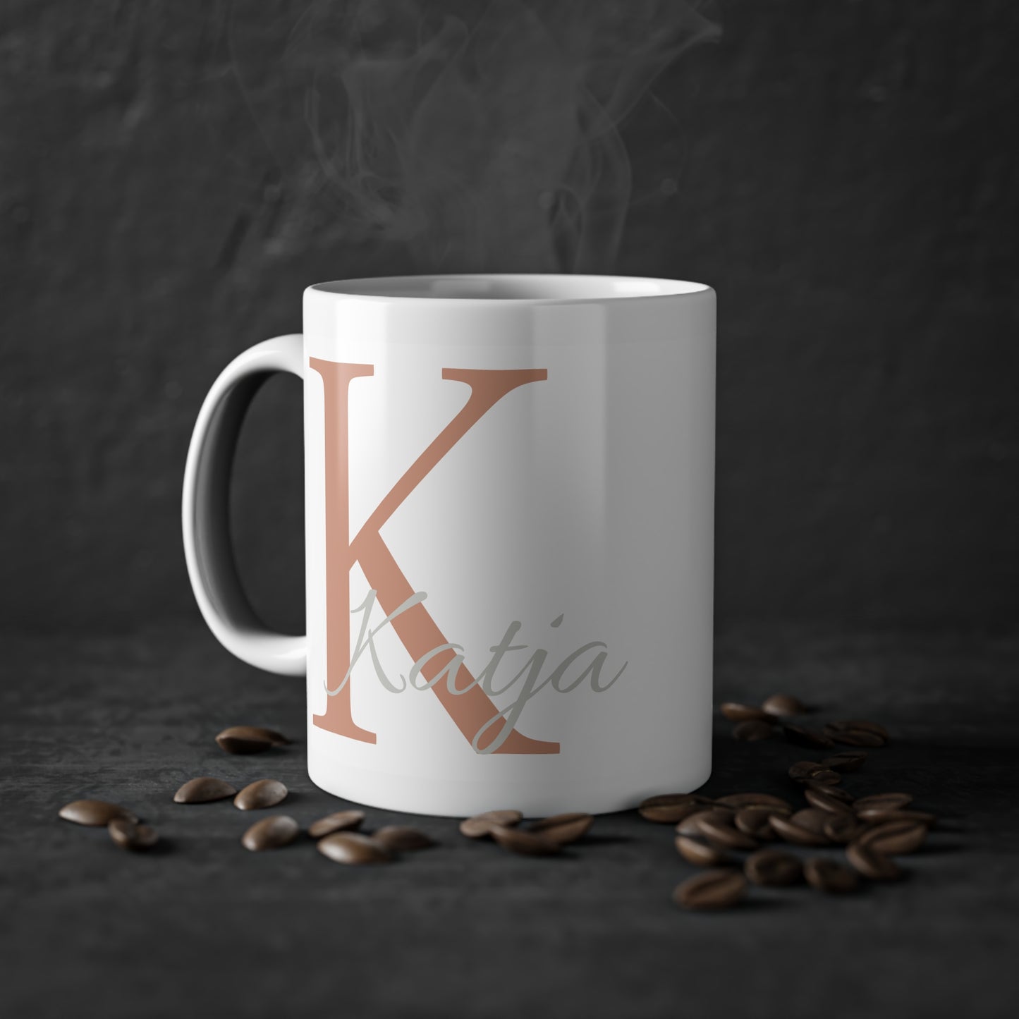 Personalized mug with name – white coffee mug for individuality