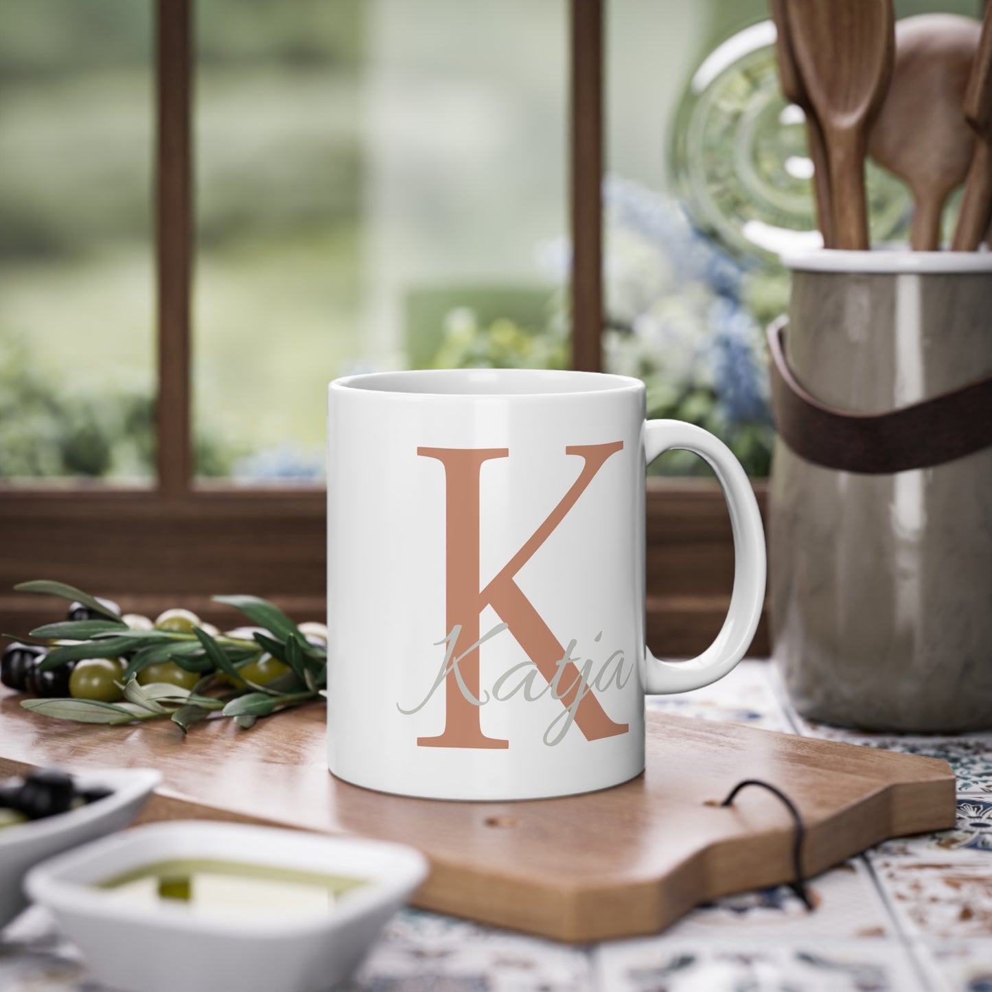 Personalized mug with name – white coffee mug for individuality