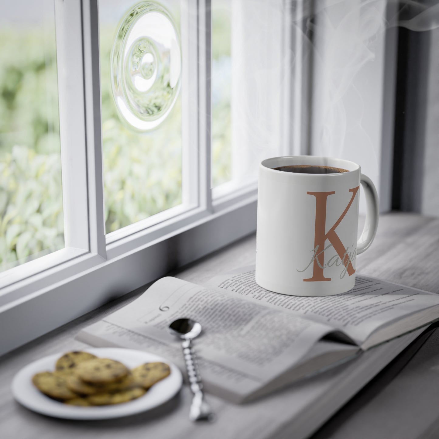 Personalisierte Tasse mit Namen – Weißer Kaffeebecher für Individualität